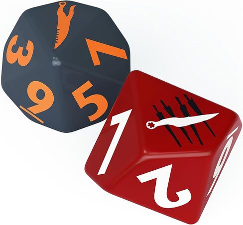Modiphius Entertainment: Fallout Factions: Dice Sets - The Pack - 12 Engraved Dice, Tabletop Miniatures Game Accessory, Officially Licensed in Saudi Arabia