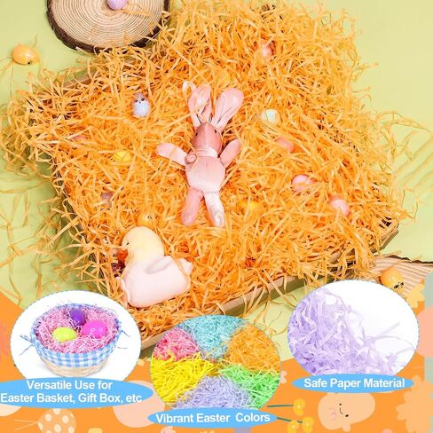 حشو سلة العشب العشب Turnmeon 6-Color 17.6 أوقية (500 جرام) Raffia الورق القابلة لإعادة التدوير in Kuwait
