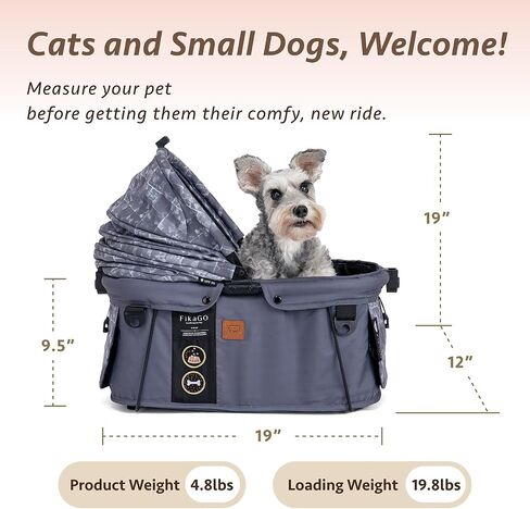Sway2 Pet Car Seat and Carrier, 2-in-1 Booster Seat for Small Dogs and Cats in Kuwait