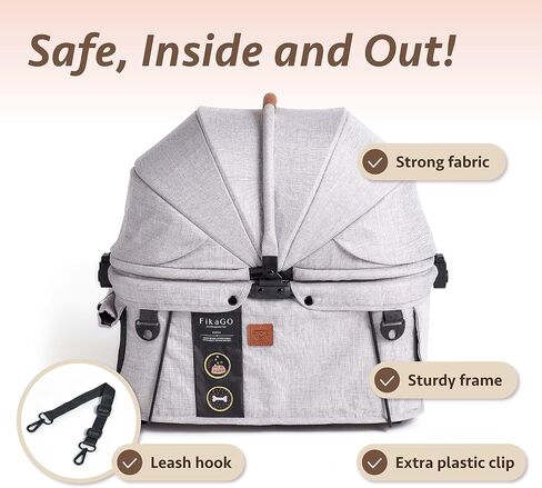 Sway2 Pet Car Seat and Carrier, 2-in-1 Booster Seat for Small Dogs and Cats in Kuwait