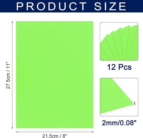 MECCANIXITY Foam Sheets Crafts 11x8 Inch 2mm EVA Craft Foam Paper Foam Sheets for Crafts Projects DIY Cosplay Modeling, Orange, 12 Sheets in Saudi Arabia