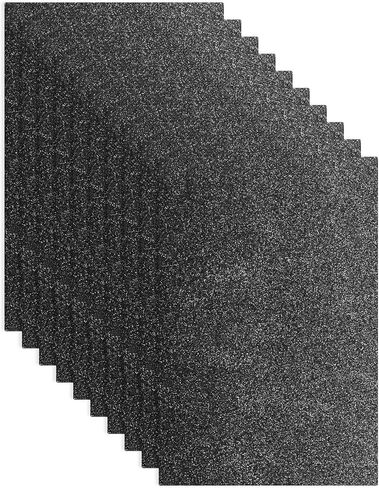uxcell 10 Pack Yellow Glitters Foam Sheets, 8 x 12 Inch Self-Adhesive Sparkle EVA Foam Sheets Thin Foam Paper for Crafting, DIY Project, Classroom, Scrapbooking (1.5mm Thick) in Kuwait