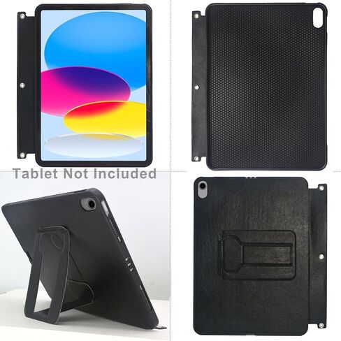 Tablet Organizer Portfolio Case with 3-Ring Binder, Binder Padfolio File Folder with Removable Tablet Holder, Compatible with 13-inch iPad Pro(2024) (Gray) in Kuwait