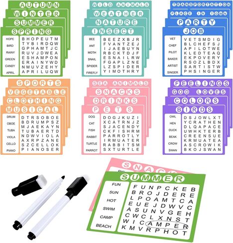 Dementia Activities for Seniors, 12 Pcs Word Search Books for Elderly Alzheimers Activities Word Games for Seniors Alzheimers Products for Elderly Seniors Patients (Pastel) in Saudi Arabia