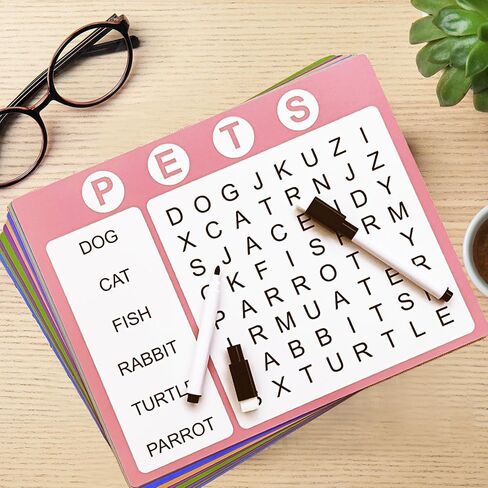 Dementia Activities for Seniors, 12 Pcs Word Search Books for Elderly Alzheimers Activities Word Games for Seniors Alzheimers Products for Elderly Seniors Patients (Pastel) in Saudi Arabia