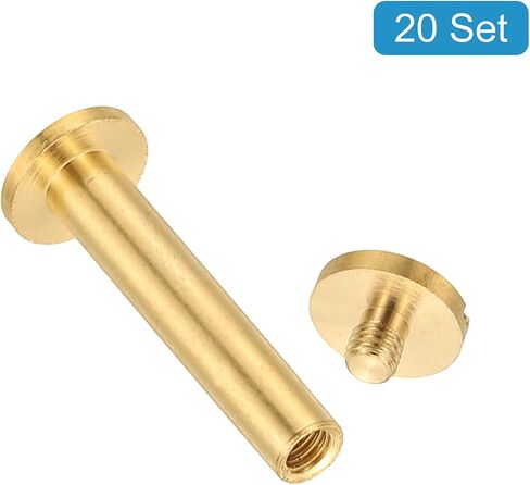 براغي Patikil Chicago ، 20 مجموعة m4x22mm نحاس شيكاغو برغي فيليبس الربط in Kuwait