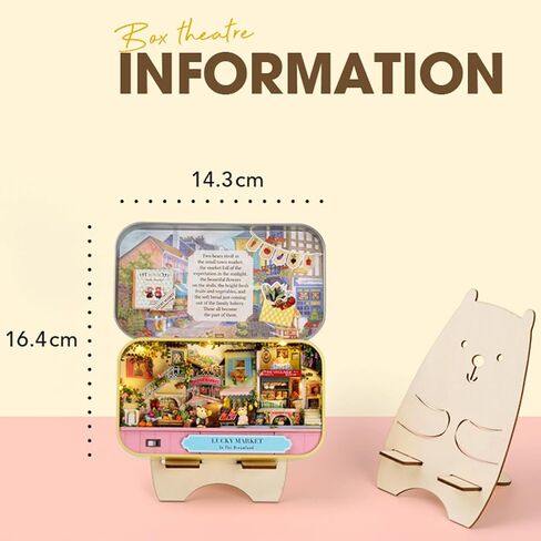 MAGQOO 3D Wooden Dollhouse Miniature DIY Doll House Kit with Furniture,1:24 DIY Box Theater Kit (Roaming in Paris) in Kuwait