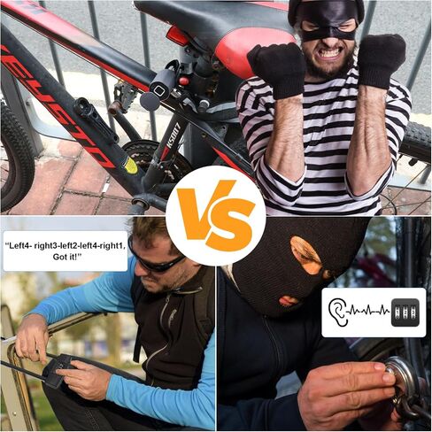 Chain Lock eLinkSmart Keyless Waterproof Bicycle Lock 100CM Chain Lock for Bike Scooter Motorcycle Door Fence Gate Fingerprint Bluetooth App Heavy Duty Security Blue 2024 New in Saudi Arabia