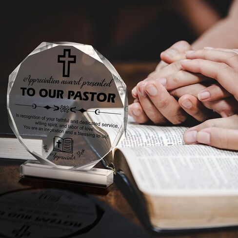 Gerrii Pastor Appreciation Gifts Thank You for Inspirational Pastor Gifts for Men Women Preacher Birthday supplies Acrylic Retirement Keepsake for Religious Christian(Pastor's Wife) in Kuwait