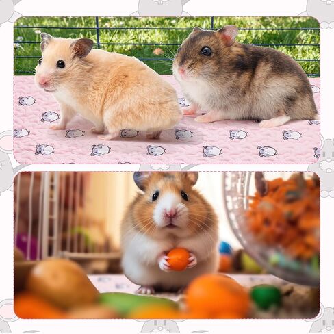 2 Pcs 47 x 24 Inch Guinea Pig Bedding Washable Cage Liner Reusable Absorb Water Mats Non Slip Guinea Pig Pads for Small Animals Hamster Rabbit Rat(Vivid Style) in Saudi Arabia