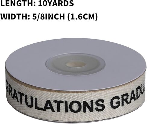 YKW Thank You Cotton Ribbon, 5/8 Inch x 10 Yard Natural Twill Tape, Cream Herringbone Trim for Wedding Favors, Business Gifts & Party Packaging in Kuwait