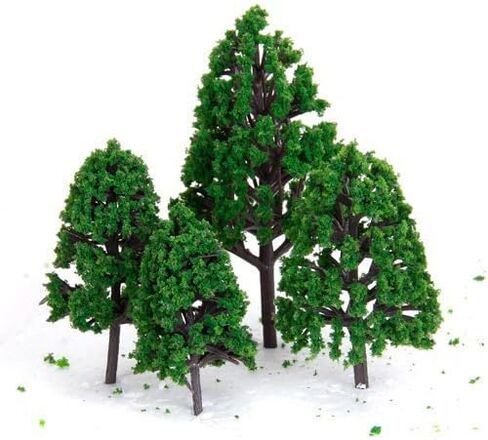 29pcs Mixed Model Trees, 1.5-4.8 inch(4-12 cm), OrgMemory Fruit Trees, Ho Scale Trees, Model Train Scenery, Architecture Trees, Flower Trees with No Bases in Saudi Arabia