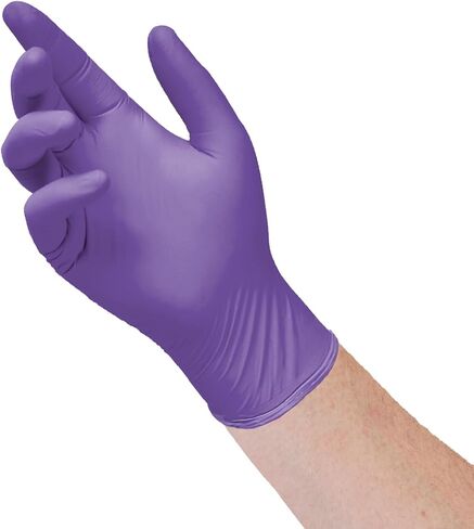 قفازات امتحان HALYARD PURPLE NITRILE-XTRA، أزواج معقمة، خالية من البودرة، 5.9 مل، 12 بوصة، أرجواني، صغير جدًا، 55090 (صندوق من 50) in Saudi Arabia