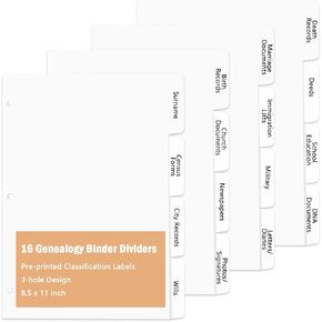 Family History Binder 3 Ring 50 Family Group Sheets 12th Generation 16 Sheets Genealogy Binder Dividers Family Tree Chart Genealogy Supplies with Pen Loop PVC Pocket For Organizer Family History Black