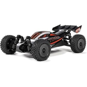 ARRMA RC CAR TYPHON GROM 4X4 223S BLX BRUSHLING SMETGRY RTR (البطارية والشاحن غير مدرجون) مع DSC ، Silver ، ARA2306T1
