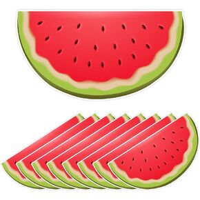 50 PCS Watermelon Cutouts for Bulletin Board Decorations, Watermelon Paper Cut-Outs for Classroom Bulletin Board Wall Decor Teacher Student Craft Fruit Theme Party Supplies, 6 inch