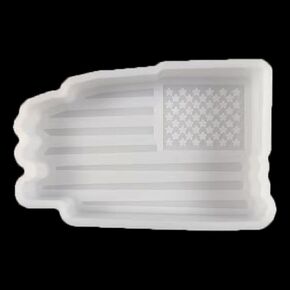 Distressed American Flag Shape Car Freshies Silicone July 4th Mold- Air Freshie - Aroma Bead Freshener - Epoxy Resin - Candle Soap Mould【Upgraded Thickened Material】- Oven Safe