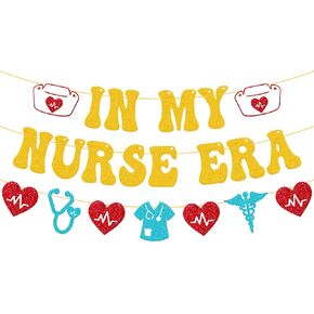 في عصر الممرضة الخاص بي عصر راية Happy Nurse Week Decoration Nuring School Garland Garland تهانينا للممرضات الممرضات.