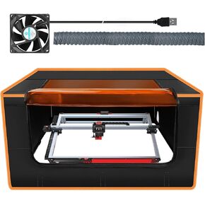 Laser Engraver Enclosure for Twotrees TS2 800x800x400mm Fireproof and Dustproof Large Protective Cover with Ventilation System for Most Indoor Laser Engraver Upgrade Accessories
