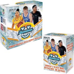 2024-25 Bowman University Chrome Basketball - Factory Sealed - Mega Box and Value Box Bundle