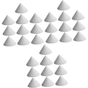 nuobesty 30 pcs سيراميك الأظافر ترايبود مخروطي حامل الطين الدعم إطلاق النار الأظافر الفخار فرن مسمار الأظافر طين الأزرار السيراميك الفخار فرن الأظافر دعم منتجات الأظافر البيضاء الصغيرة الصغيرة
