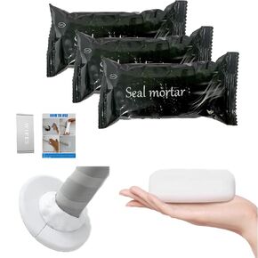 White Waterproof Duct Seal Putty (9 pcs), Moldable Plumbers Putty and Sealing Clay for Indoor & Outdoor Use – Quick Mending for Air Conditioning Holes, Drain Connections, Ideal for Wall Hole Repairs
