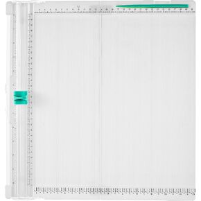 12x12 Inch Paper Trimmer with Scoring Board, Foldable Craft Paper Cutter and Scorer for Book Covers, Gift Boxes, Photos, and DIY Projects