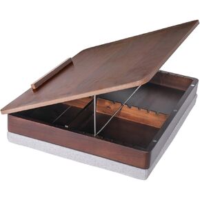 مكتب LAP EASEL للبالغين ، مكتب LAD الخشبي الأكاسيا للكمبيوتر المحمول مع التخزين والوسادة ، وسادة الكمبيوتر المحمول المعدلة للارتفاع للكتابة ، الرسم ، عمل الكمبيوتر المحمول ، وأكثر من ذلك ، يناسب ما يصل إلى 17.3 بوصة كمبيوتر محمول