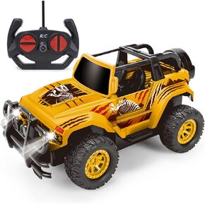 Remote Control Car, 1:20 Rc Truck Racing Car Toys for Boys 4-7 8-12 Remote Control Monster Truck with Led Headlights Monster Truck Toys Birthday Gift for Kids Ages 3-5, Dinosaur