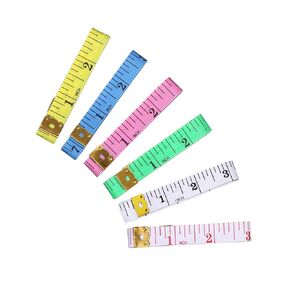 Measuring Tape,Tape Measure for Body 6 Colour Double Scale Measurement Tape for Sewing,Weight Loss Medical Body Measurement Sewing,Tailor 60 Inch/ 150 cm 6 Pack