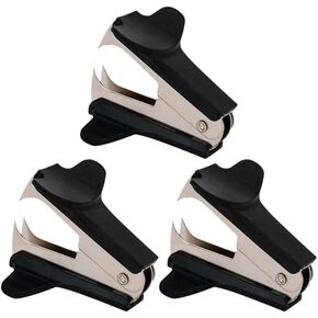 3Pcs Black Staple Remover Staple Puller Removal Tool for School Office Home, Removes Staples Easily Without Ripping Pape，Staplers and Punches，Staple Removers