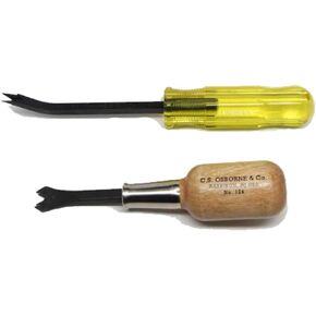 2 C.S. Osborne Upholstery Tools Staple Remover & Lifter 124 & 120 1/2