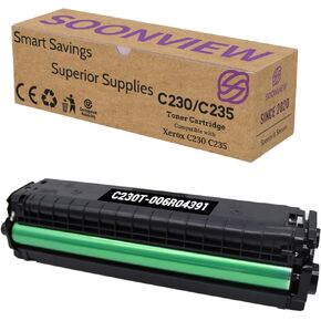 006R04391 C230 C235 خرطوشة الحبر (مع رقاقة جديدة) 3000-تتوافق مع طابعة Xerox C230 C235 (سوداء ، عالية السعة)