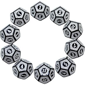 SmartDealspro 10 pack D6 Six Sides 16mm Dice Dice Die for DND MTG PRG WOW Table Game Teaching (Red Letter)