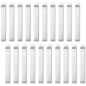 20 Pcs Hemming Clips for Sewing Clips Stainless Steel Fabric Clips 3 Inches Measurement Ruler, Pinning and Marking Accessories for Sewing