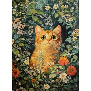 Accompany Wind Cow Diamond Art Kits for Adults, Dog and Cow Diamond Painting Kits for Beginners, DIY Full Round Gem Art Kits for Adults Pefect for Home Wall Decor Present 12x12 inch
