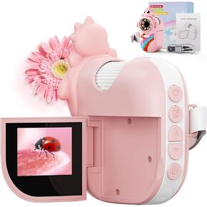 Microscope for Kids, 1000X Handheld Digital Microscopes with 2" IPS Screen, Mini Pocket USB Camera, PC Compatible, Educational Science Kit Toys for Girls Boys