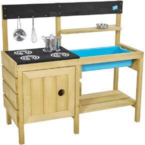 TP Toys Splash & Play Happy Chef Mud Wooden Mudd Kitchen,93.5 x 40 x 12.5 cm