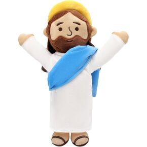 Brown Jesus Plush Doll Jesus Stuffed Animal for Kids Christian Stuffed Doll for Christening Easter Religious Party Favors Gifts