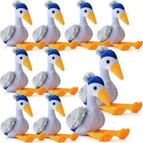 10 Pcs Blue Heron Plush Toy 6 Inch The Heron Plush Stuffed Animal Cuddly Hugging Stuffed Doll for Adults Gifts for Kids
