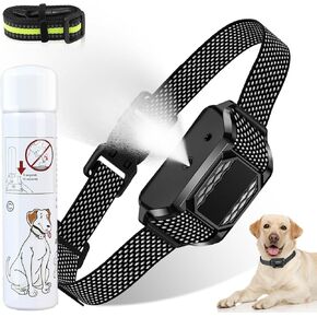 Citronella Bark Collar, Spray Dog Training Collar, Safer Citronella Dog Bark Collars, Humane Spray Bark for L/M/S Dogs IP65 Waterproof Dog Spray Bark Collar [1* Spray Refill]