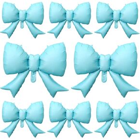 8pcs pink bow big balloon bow موضوع الحفلة بالون للنساء للنساء استحمام الطفل الفتيات الفتيان حفلة عيد ميلاد
