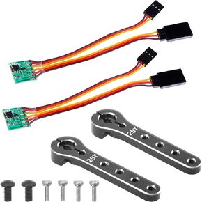 Universal RC Servo Signal Reverser Renoverer inverter & 25t Servo Horn 56mm Metal 25 Extense Extension Arm Arm