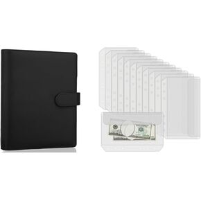 Antner Black A5 Binder Bundle | A5 الموثق جيوب السحاب - التحميل الجانبي