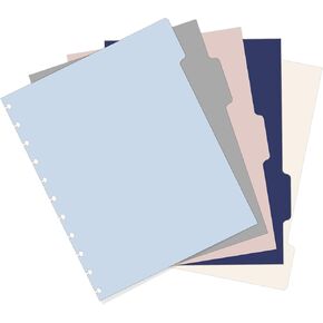 5 علامات تبويب الحجم مقسمات الموثق ل 11 موثق القرص ، فهرس بلاستيكي 8.5 "× 11" مع فواصل الملصق