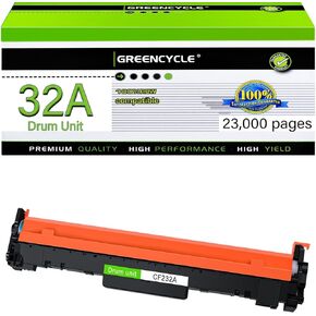 استبدال 32A متوافق مع Greencycle لـ HP 32A وحدة الطبل CF232A استخدام LASERJET PRO M203D M203DN M203DW M227FDW M227FDN M227SDN M148DW M148FDW M118DW (Black ،
