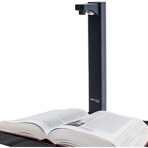 IRIScan Desk Document Scanner, Book Scanner - v7Bus:4K UltraHD,24MP, 600dpi,Portable Scanner,Visualizer,OCR, AI Flattening, Auto Scan, Erase Fingers, Free Readiris PDF Editor Win Mac