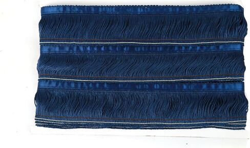 BEL AVENIR Tassel Fringe Trim 6.8 Yard x 2 Inches Sewing Fringe Trim with Blue Ribbon DIY Decoration for Clothes and Home Accessories(Red) in Saudi Arabia
