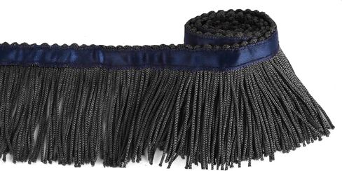 BEL AVENIR Tassel Fringe Trim 6.8 Yard x 2 Inches Sewing Fringe Trim with Blue Ribbon DIY Decoration for Clothes and Home Accessories(Red) in Saudi Arabia