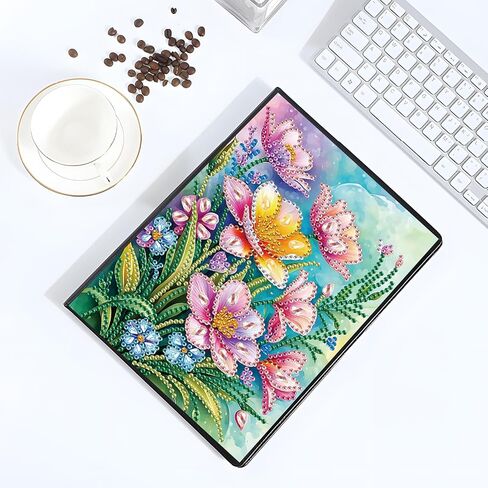 JISHSHAY Diamond Art Notebooks Diamond Painting Notebook Diamond Painting Notebook Journal Kits Diamond Painting Journal Notebook 5D Diamond Painting Notebook Journaling Notebooks 5.7×8.26in Flower in Saudi Arabia